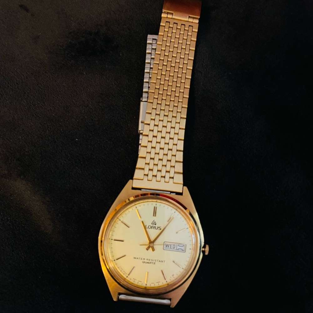 Lorus Mens Watch y143-8020 Gold